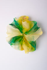 Giga Scrunchie in Golden Wattle Ice Dye