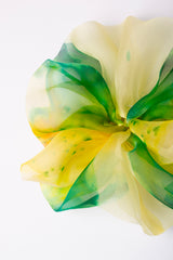Giga Scrunchie in Golden Wattle Ice Dye