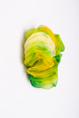Micro Scrunchie In Golden Wattle Ice Dye