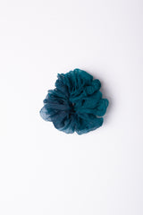 Micro Scrunchie In Deep Teal Crush Dye