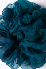 Micro Scrunchie In Deep Teal Crush Dye