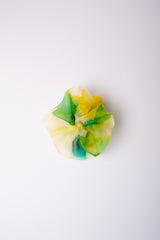 Mini Scrunchie In Golden Wattle Ice Dye