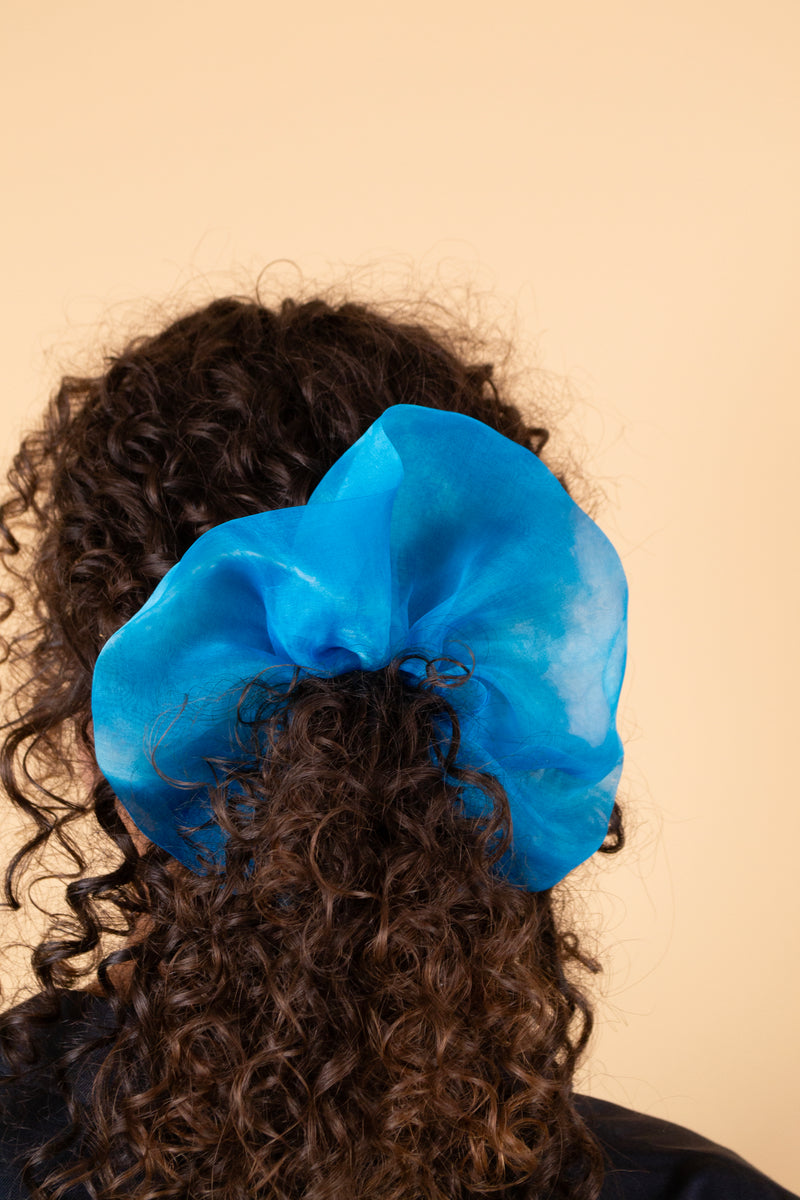 Mini Scrunchie In Pool Tie-Dye