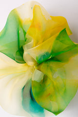 Mini Scrunchie In Golden Wattle Ice Dye