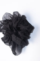 Micro Scrunchie In Black Crush Dye