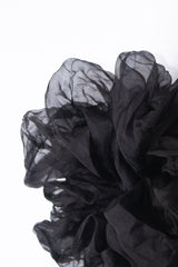 Micro Scrunchie In Black Crush Dye