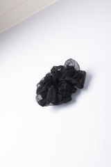 Micro Scrunchie In Black Crush Dye