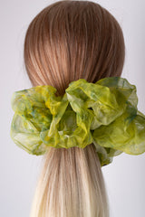 Mini Scrunchie In Avocado Crush Dye