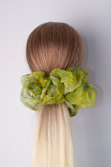 Mini Scrunchie In Avocado Crush Dye
