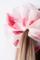 Mega Scrunchie In Fuchsia Petals Ice Dye