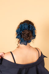 Mega Scrunchie In Deep Teal Crush Dye