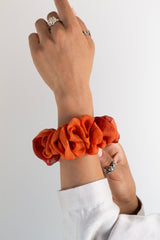 Micro Scrunchie In Terracotta Double Dye