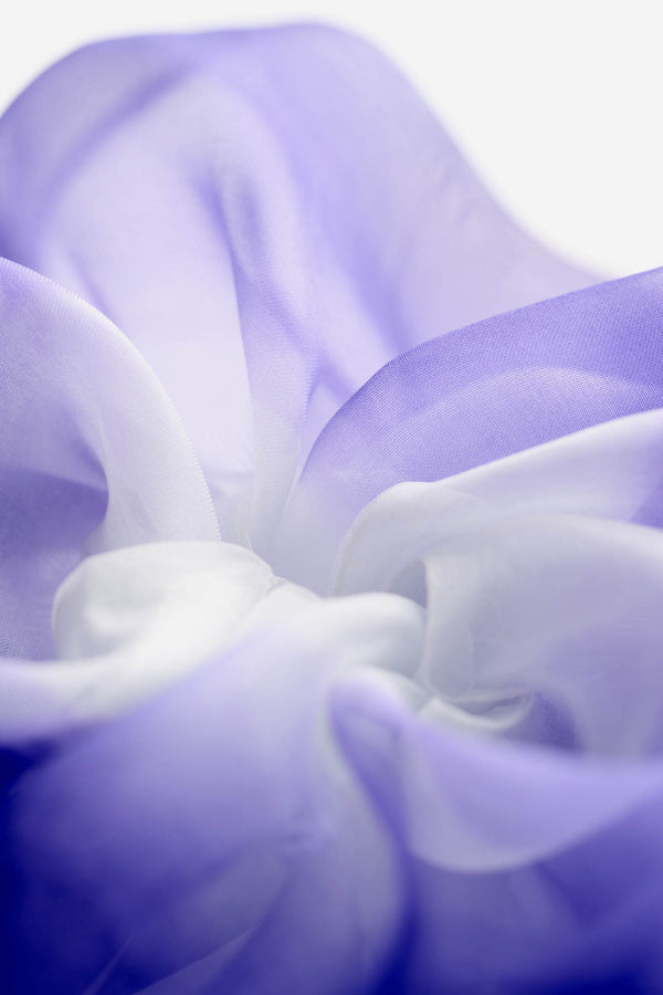 Mini Scrunchie In Hyacinth Dip Dye