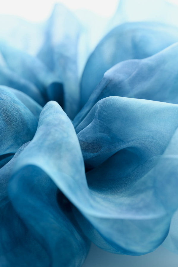 Mini Scrunchie In Ocean Tie-Dye