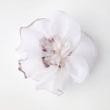 Mega Scrunchie In Black and White Feather Stroke Dye