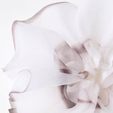 Mega Scrunchie In Black and White Feather Stroke Dye