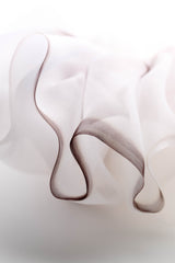 Mega Scrunchie In Black and White Feather Stroke Dye