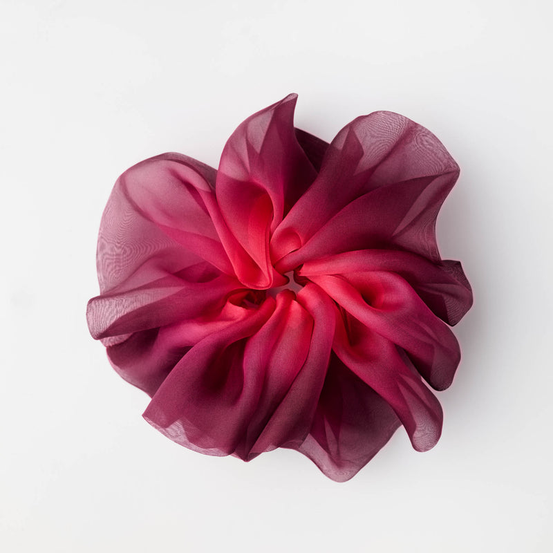 Mega Scrunchie In Blood Plum Dip Dye