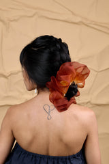 Giga Scrunchie in Bark's Resin Dip Dye