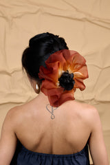 Giga Scrunchie in Bark's Resin Dip Dye