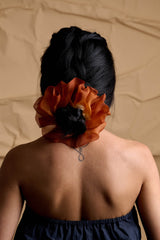 Mega Scrunchie In Bark's Resin Dip Dye