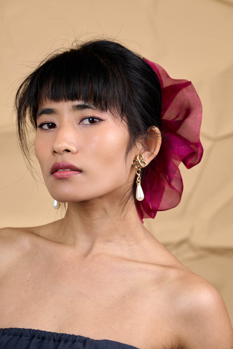 Giga Scrunchie in Wine's Mosto Tie-Dye