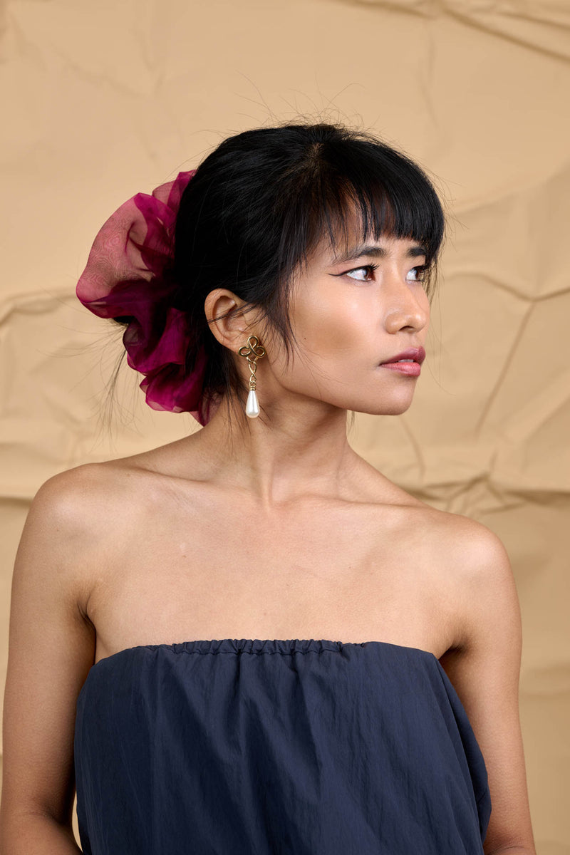 Mega Scrunchie In Wine's Mosto Tie-Dye