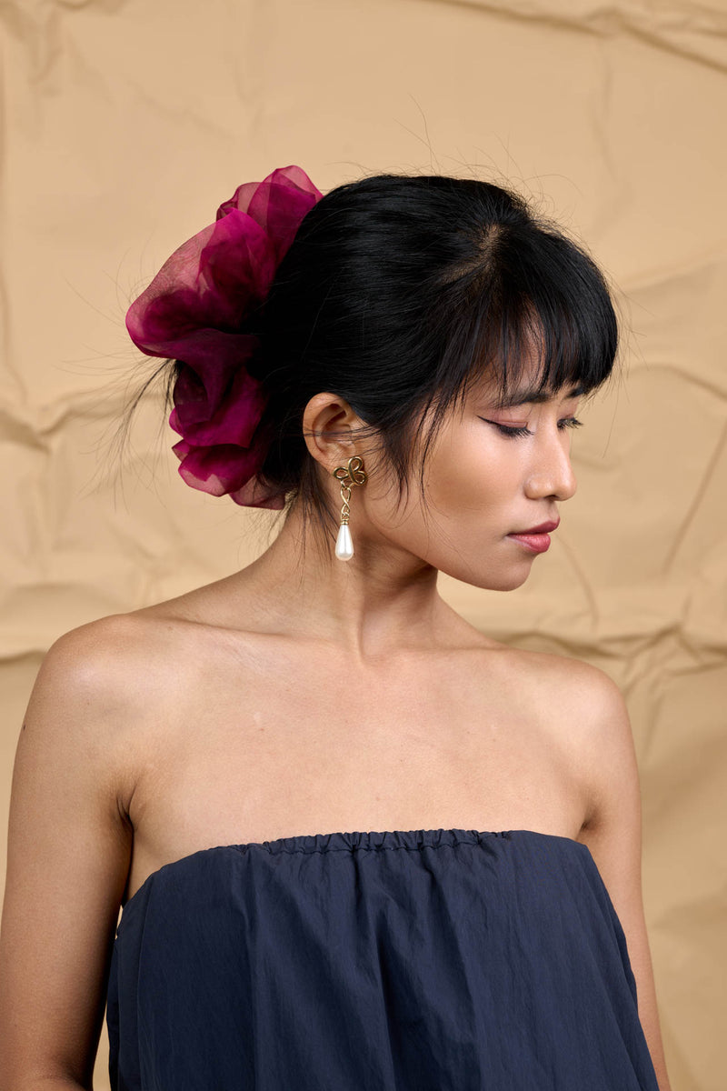 Mega Scrunchie In Wine's Mosto Tie-Dye