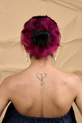 Mini Scrunchie In Wine's Mosto Tie-Dye