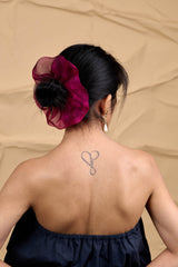 Mini Scrunchie In Wine's Mosto Tie-Dye