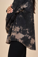 Cotton Black/Taupe Reverse Tie-Dye Shirt