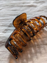 Brown Amber Transparent Medium Claw Clip