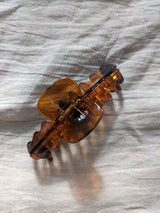 Brown Amber Transparent Medium Claw Clip