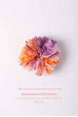 Micro Scrunchie In African Dusk Ice Dye