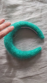 Padded Headband Woolen Teal - Mega