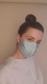 Reusable Face Masks - Green Polyester