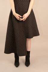 The Graphite Asymmetric Maxi Skirt - Gliese 504