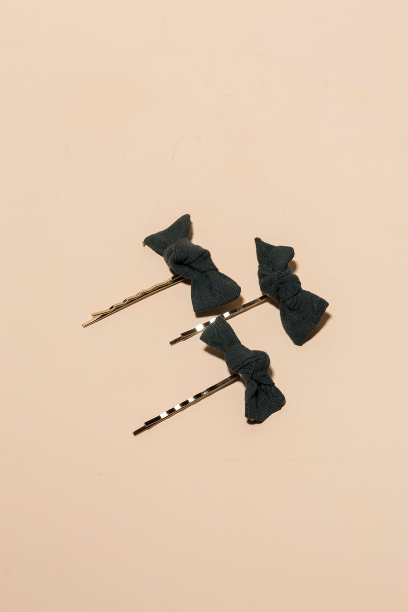 Rain Drops Mini Bow Hair Pins - Gliese 504