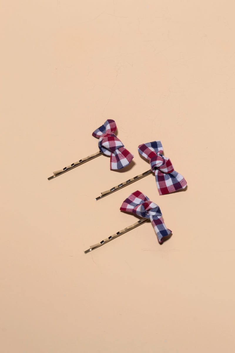 Rain Drops Mini Bow Hair Pins - Gliese 504