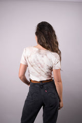 camel tie dye t shirt