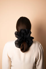 Oversized Scrunchie in Silk Organza