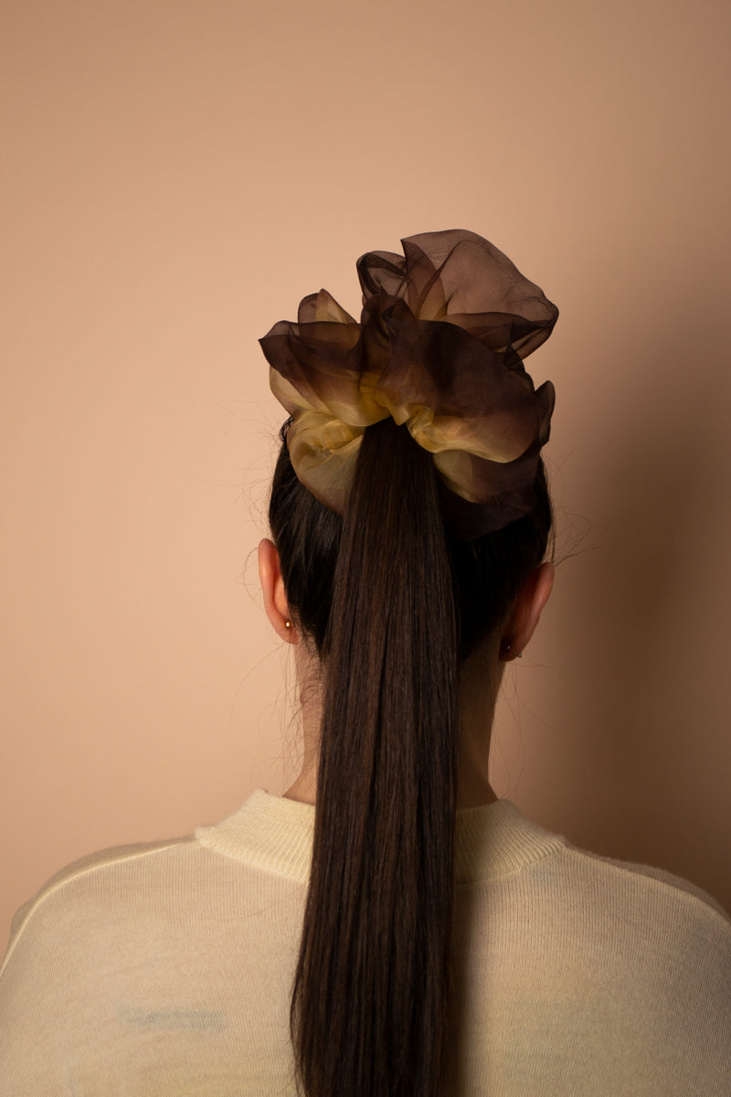 Scrunchie Hand Dyed Gold Brown - Mega & Giga - Gliese 504