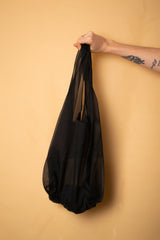 Organza Shopping Bag - Black & Liquid Gold - Gliese 504