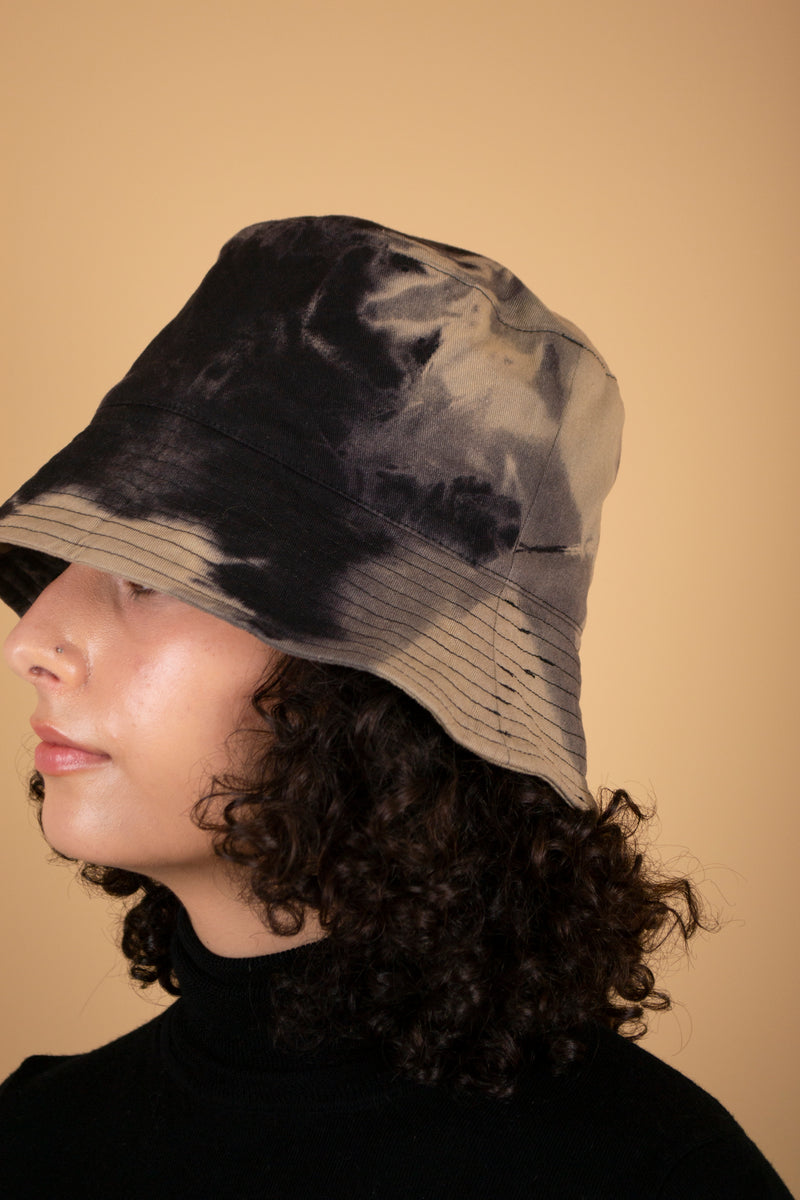 Upcycled Reverse Tie Dyed Bucket Hat - Gliese 504