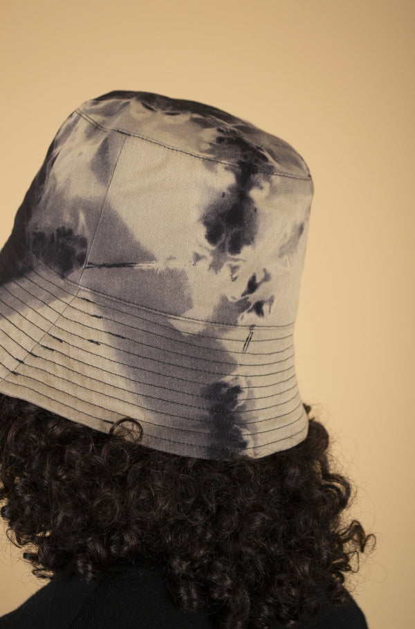 Upcycled Reverse Tie Dyed Bucket Hat - Gliese 504