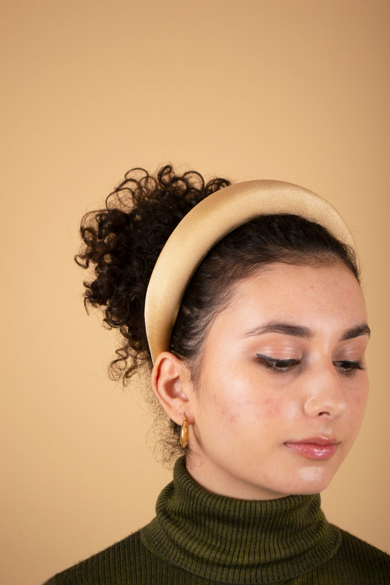 Padded Headband Gold/Nude Lycra - Mega - Gliese 504